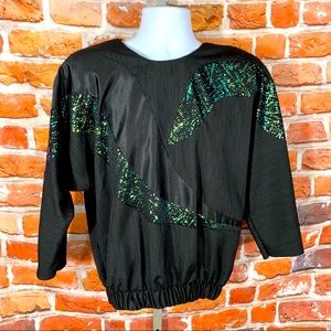 Vintage sparkly ladies blouse 36 Weise